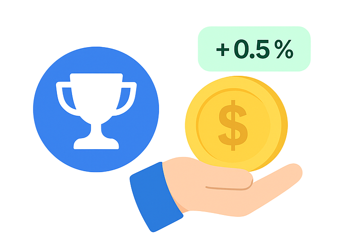 Earn rewards while investing